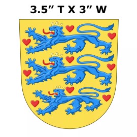 Superheroes Kingdom of Denmark Medieval Coat of Arms Car Truck Window Bumper Sticker Decal