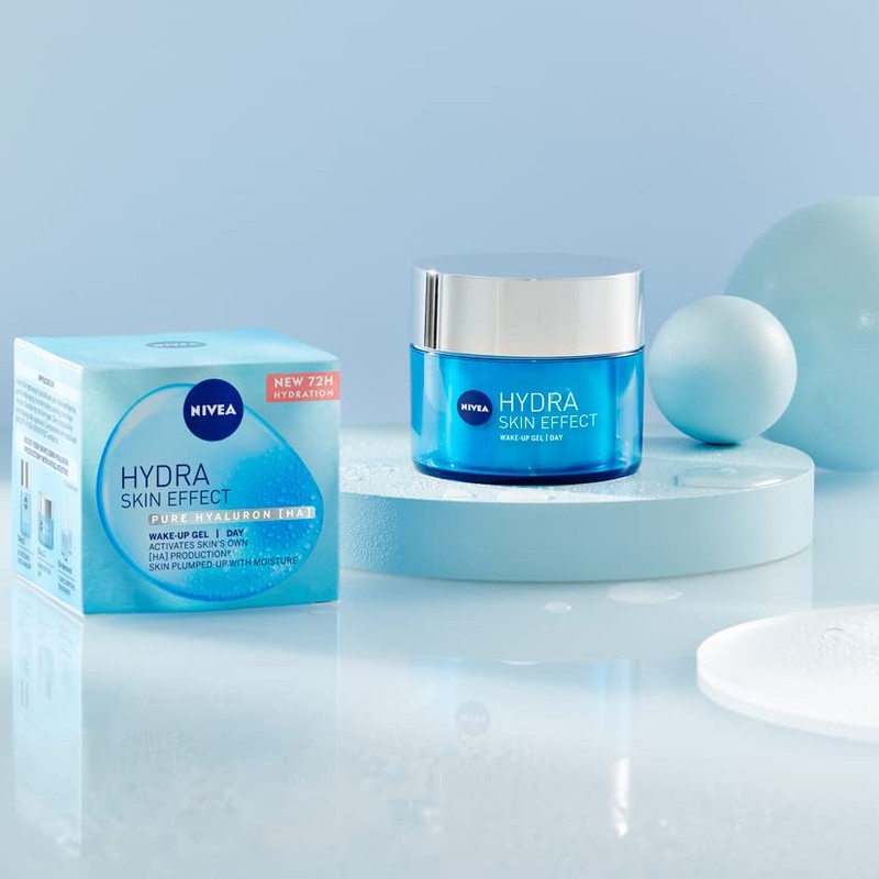 NIVEA Hydra Skin Effect Wake-Up Day Gel (50ml), Lightweight Day