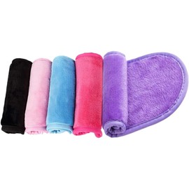 Meiso 5 Piezas Paño Desmaquillante, Reutilizable Toallas de Microfibra Suaves para Limpieza Facial, Paño Removedoras de Maquillaje, Toalla de Limpieza de Microfibra (5 Colores, 40 * 20Cm)