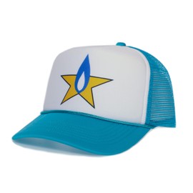 Posse Comitatus Strickland Propane Hat Printed Hank Hill Trucker Cap Adult Multi (Polyester, Aqua/White)