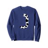 Creative Bold Marker Letter J - Cow Pattern Design Sweatshirt