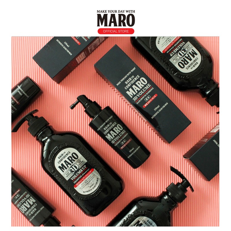 Maro 3D Volume Up Hair Shampoo (460ml) - Instant Volume