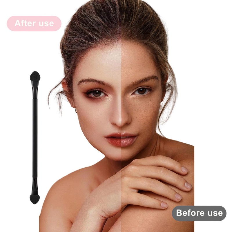 JOCEMY 30 PCS Professional Disposable Dual Side Sponge Eyeshadow Brush,