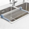 MECHEER Over The Sink Dish Drying Rack, Roll Up Dish