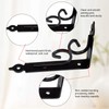 4 Pack Decorative Shelf Brackets, Wall Mounted Floating Shelf Brackets,
