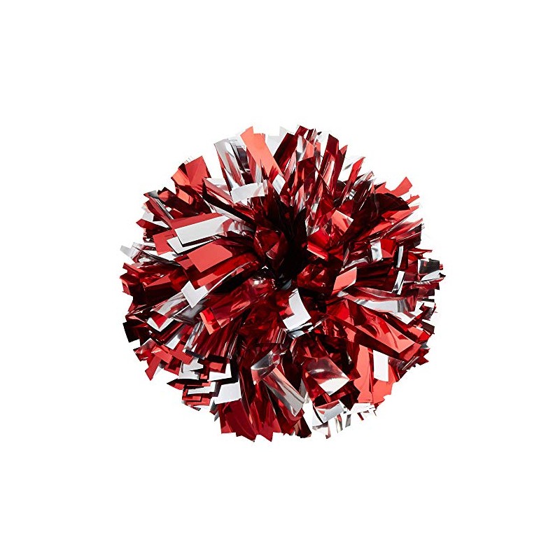Danzcue Pack of 2 Cheerleading 6 Inches Metallic Pom Pom
