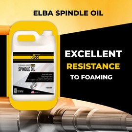 Elba High Speed Spindle Oil 10 | ISO VG 10 | Premium Ultra Clean Spindle Lubricant for CNC Machining Tools | 1 Gallon | Made in USA