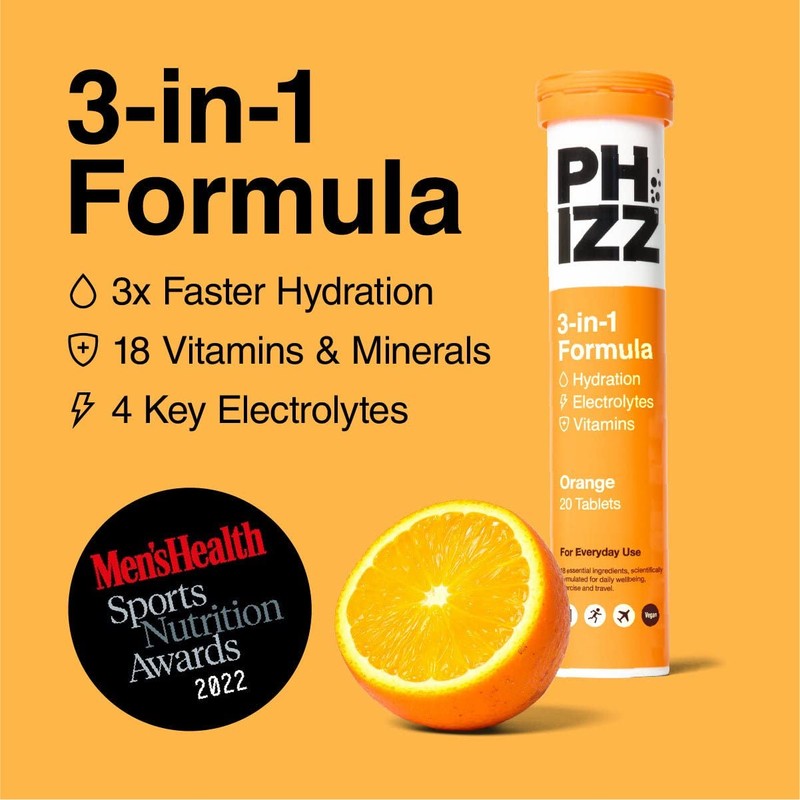 Phizz Electrolytes, Multivitamin & Hydration Tablets - 20 Effervescent Rehydration