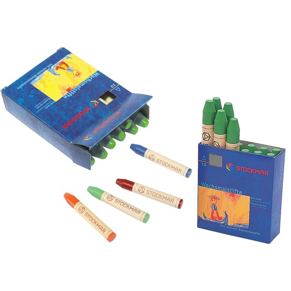 Stockmar Wax Crayons Individual Colours Set of 12 Crayons in