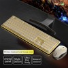 Wireless Keyboard and Mouse Combo, 2.4G Rechargeable Full Sized Backlit