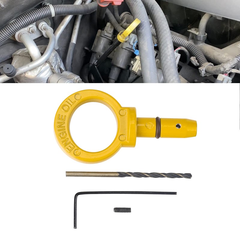 3mirrors Aluminum Oil Dipstick Pull Handle Compatible with Dodge Chrysler