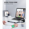 Soqool Laptop Stand for Desk, Ergonomic Detachable Laptop Riser, Aluminum