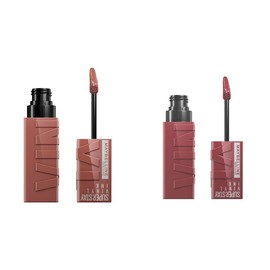 Labial Líquido Brillante, Maybelline Superstay Vinyl Ink Nudes tono Punchy, 4.2ml  Labial líquido brillante Super Stay Vinyl Ink Witty                
