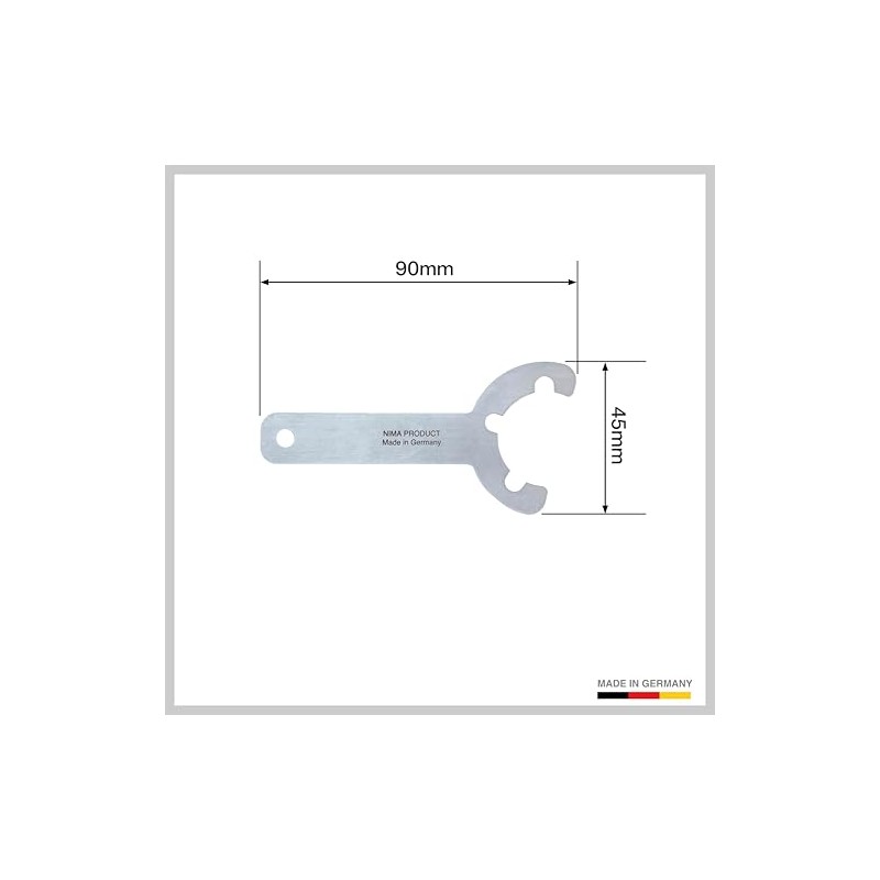 Gas Bottle Key - Made in Germany - Stainless Steel