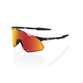 100% HYPERCRAFT XS - Soft Tact Black - HiPER Red Multilayer Mirror Lens