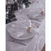 Newbridge Barcelona Luxury Damask Fabric Napkins, Set of 4 Square