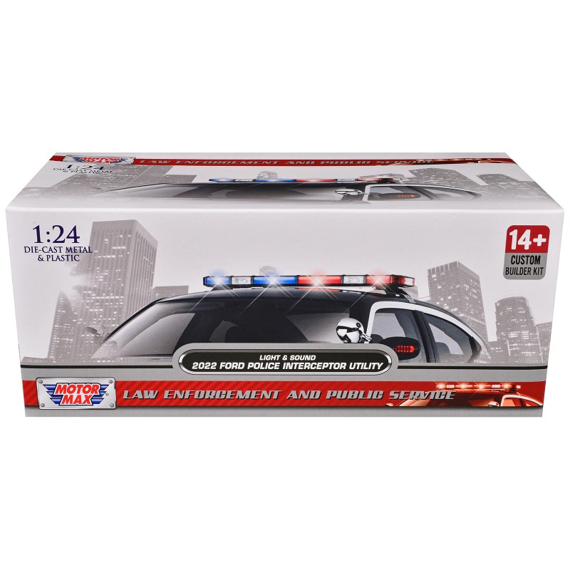 2022 Ford Police Interceptor Utility DCD Black and White 'Builder's