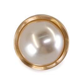 Craftisum Matte Gold Faux Pearl Sewing Shank Buttons 20 Pcs - 18mm, 23/32"