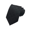 L04AYABY Men Ties for Men Necktie Black Plaid Men's Check