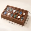Wooden Watch Display Box for Watch Collection Storage – Glass