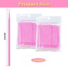 200Pcs Disposable Eyelash Brushes, Pink Micro Brushes, Applicator Eyelash Brushes