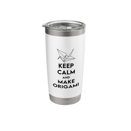 Origami Japanese Art Paper Folding Origami Bird Stainless Steel Insulated Tumbler