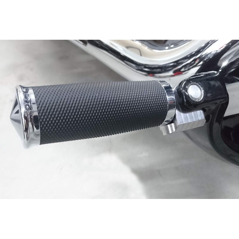 Kijima HD-05385 Motorcycle Parts Step Conversion Bracket Set, Black, Softail