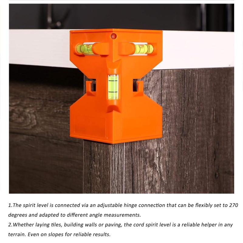Guador Magnetic Spirit Level ABS Adjustable Angle Spirit Level Post