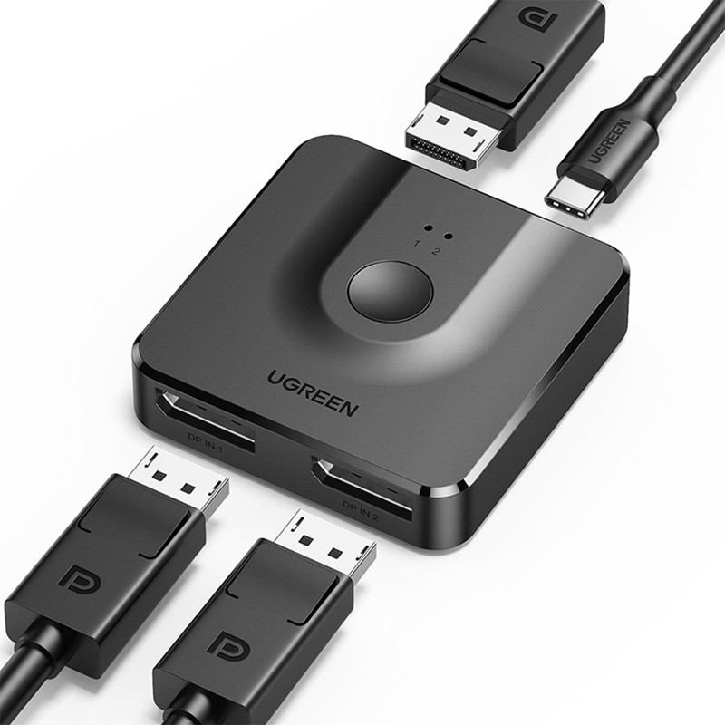 UGREEN 60622 Displayport DP 1.2 Bidrectional Switch