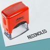 Printtoo Reconciled Self Inking Rubber Stamp Pre,Inked Office Stamp, Home