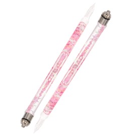 Hohopeti 2pcs Elegant Calligraphy Glass Dip Pen Vintage Colored Glass Writing Pens for Art Signature and Decoration for Calligraphy and Creative Projects