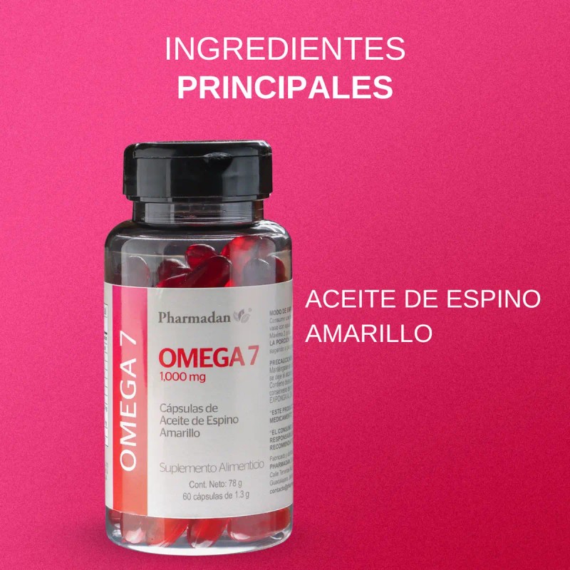Omega Aceite Espino Amarillo 1000mg Cápsulas Vegan Sabor