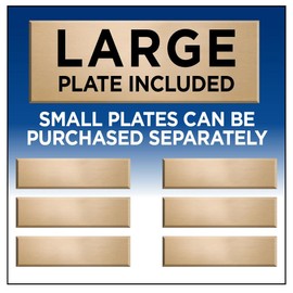 2.74" x .86" Small Engrave Name Plate for Custom Armchair Quarterback Fantasy Football Perpetual Trophy Award Prime