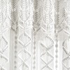 Lush Decor Boho Macrame Textured Cotton Window Curtain Panel, 40"