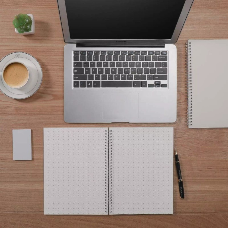 RETTACY Bullet Dotted Journal 2-Pack - B5 Dotted Grid Spiral