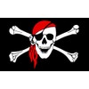 Pirate Jolly Roger Skull & Crossbones Polyester Flag (5 x
