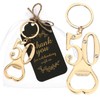 Uezea 50th Birthday Party Favors, 25 Pcs Gold Bottle Opener