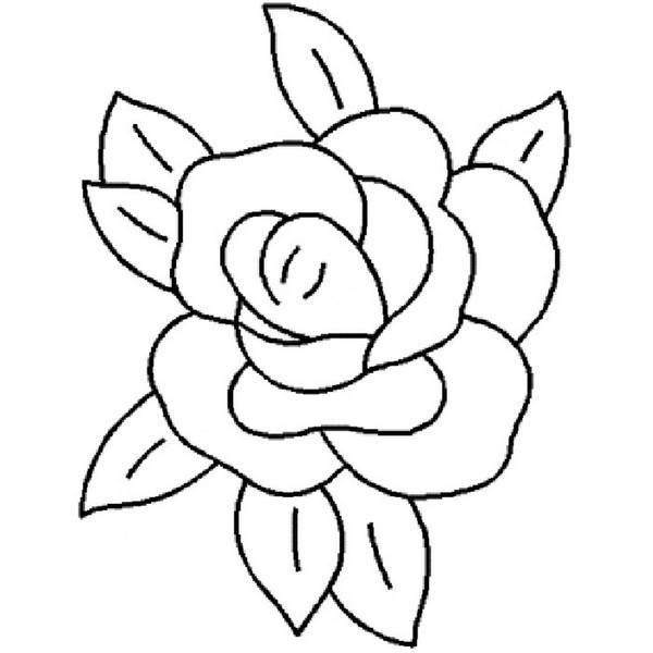 6"x 8" Rose Quilting Stencil by QCI - 404
