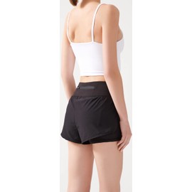 LOS OJOS Women's Tennis Shorts, black