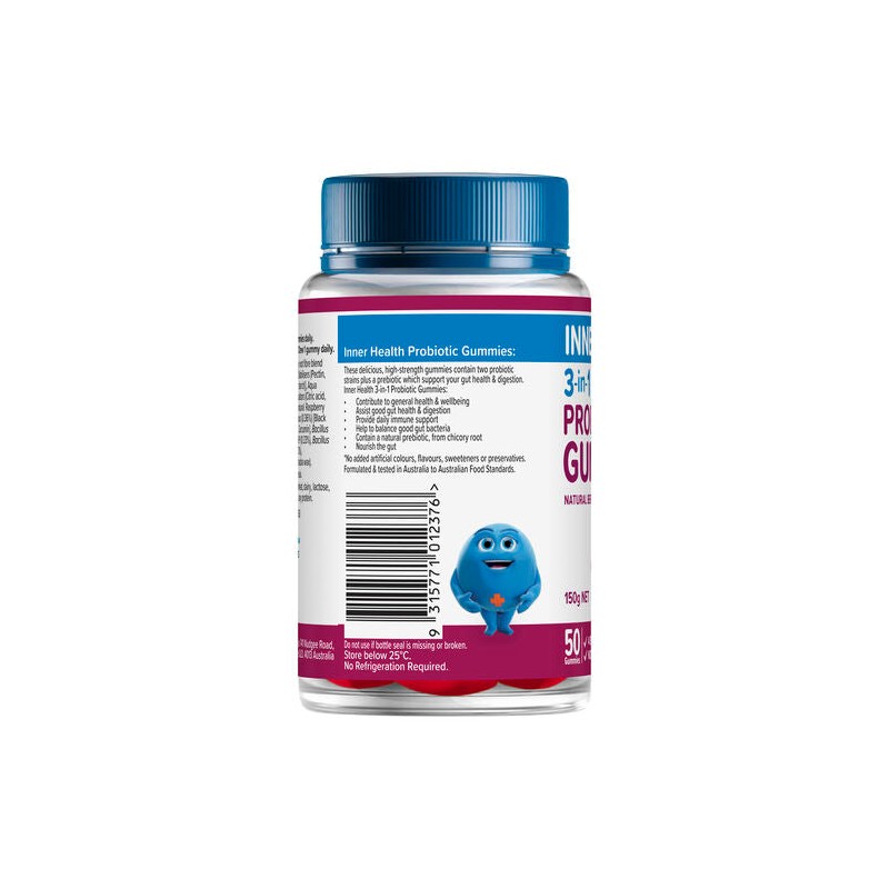Inner Health Adults 3-in-1 Probiotic Gummies 50 Gummies