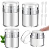 GZcaiyun Pack of 4 Airless Pump Dispensers, Acrylic Cream Dispenser