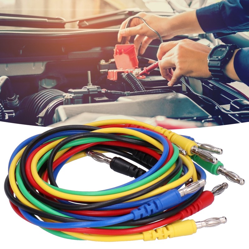Banana Connector Test Cable Set 4mm 1 Meter Electric Testing