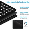 Coffee Mat for Countertop, 19"x12" Hide Stain Rubber Backed Absorbent