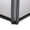 UniFlame Black 4-Fold 25-Inch Fireplace Screen