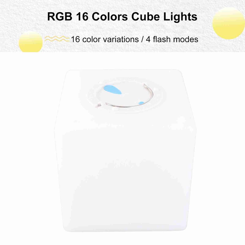 LED Cube Light 4 Level Brightness Adjustment Multicolored Color Changing