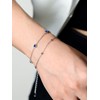 Wildari Birthstone Anklets for Women 925 Sterling Silver Charm Link