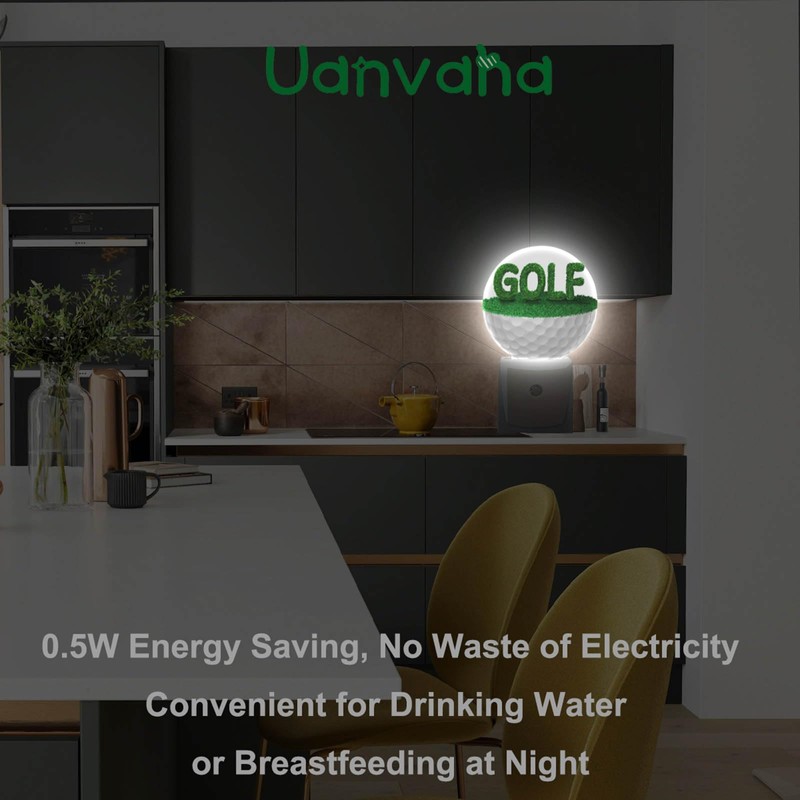 Uanvaha Golf Ball Night Light Half Golf Ball with Grass