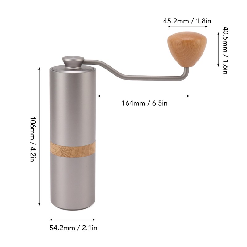 Manual Coffee Grinder Portable Hand Crank Coffee Bean Grinder for