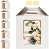 Hzzycaxli 14x14x14 Inch Tall Cake Boxes with windows, 14in Large