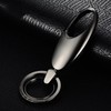 Rockyu Keychain, Men's, Women's, Car Keyring, Gunmetallic, Silver, Zinc Alloy,